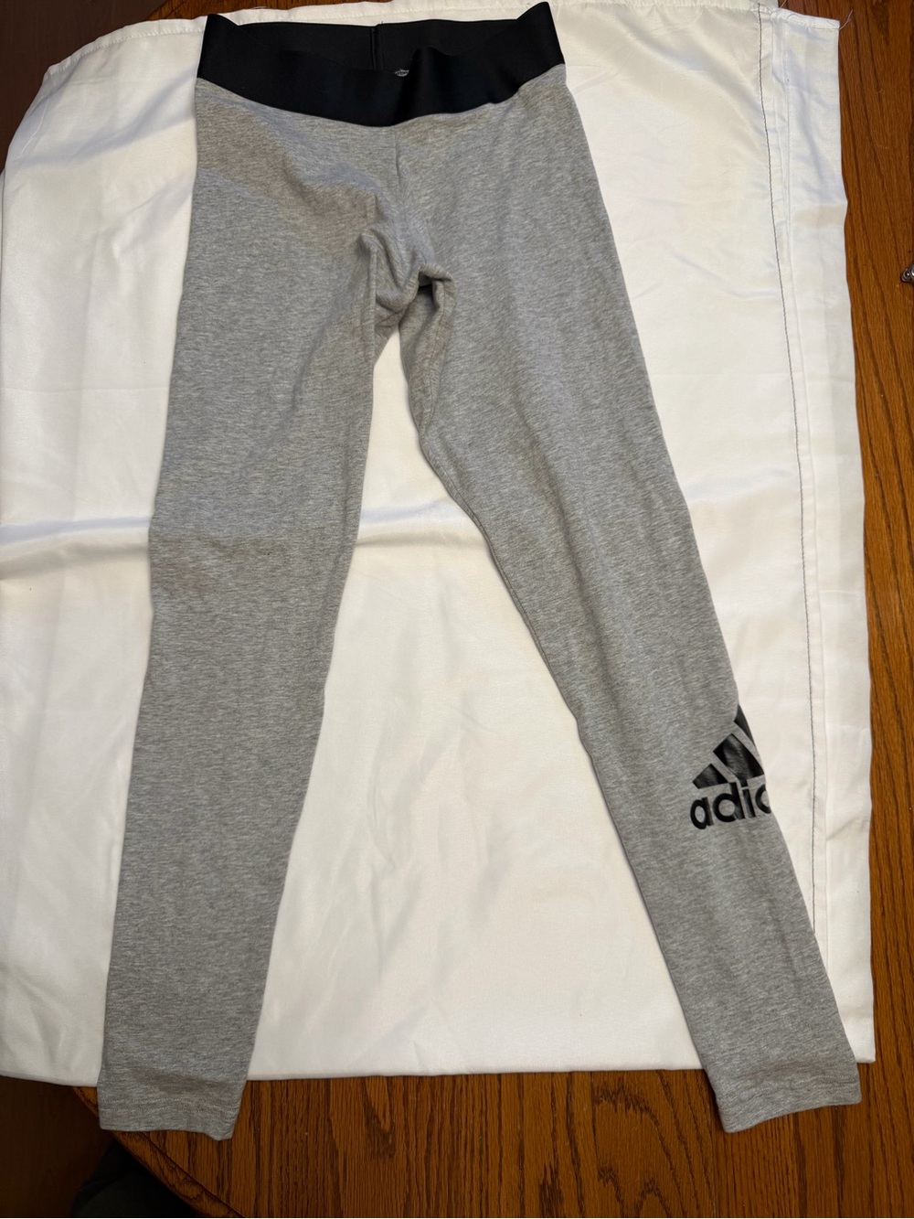 Adidas Women’s Grey Logo Leggings